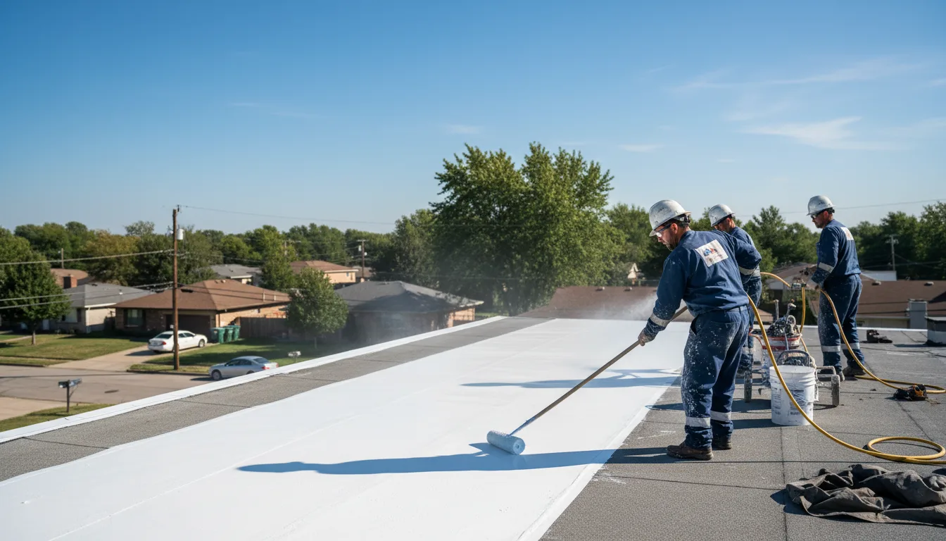 Commercial roof coating in Sharon, VT near me